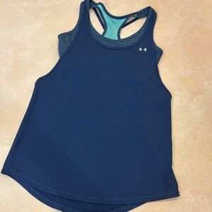 Under Armour Women's Navy Blue Bra Tank Top combo, small